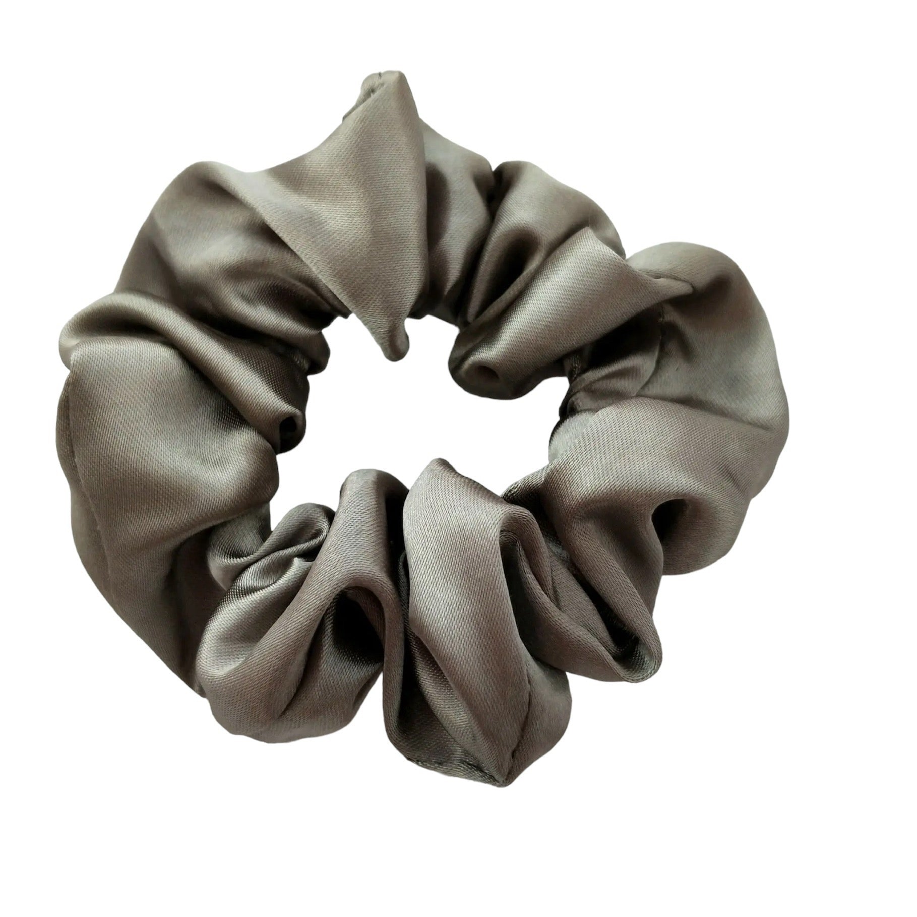 Linea Satin Scrunchie - Silver