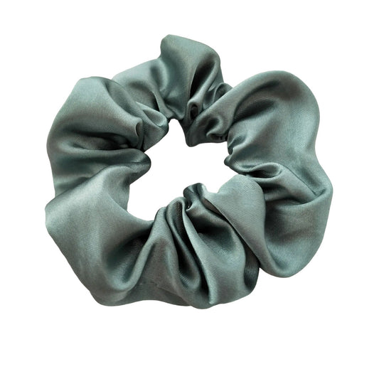 Linea Satin Scrunchie - Flaskegrøn