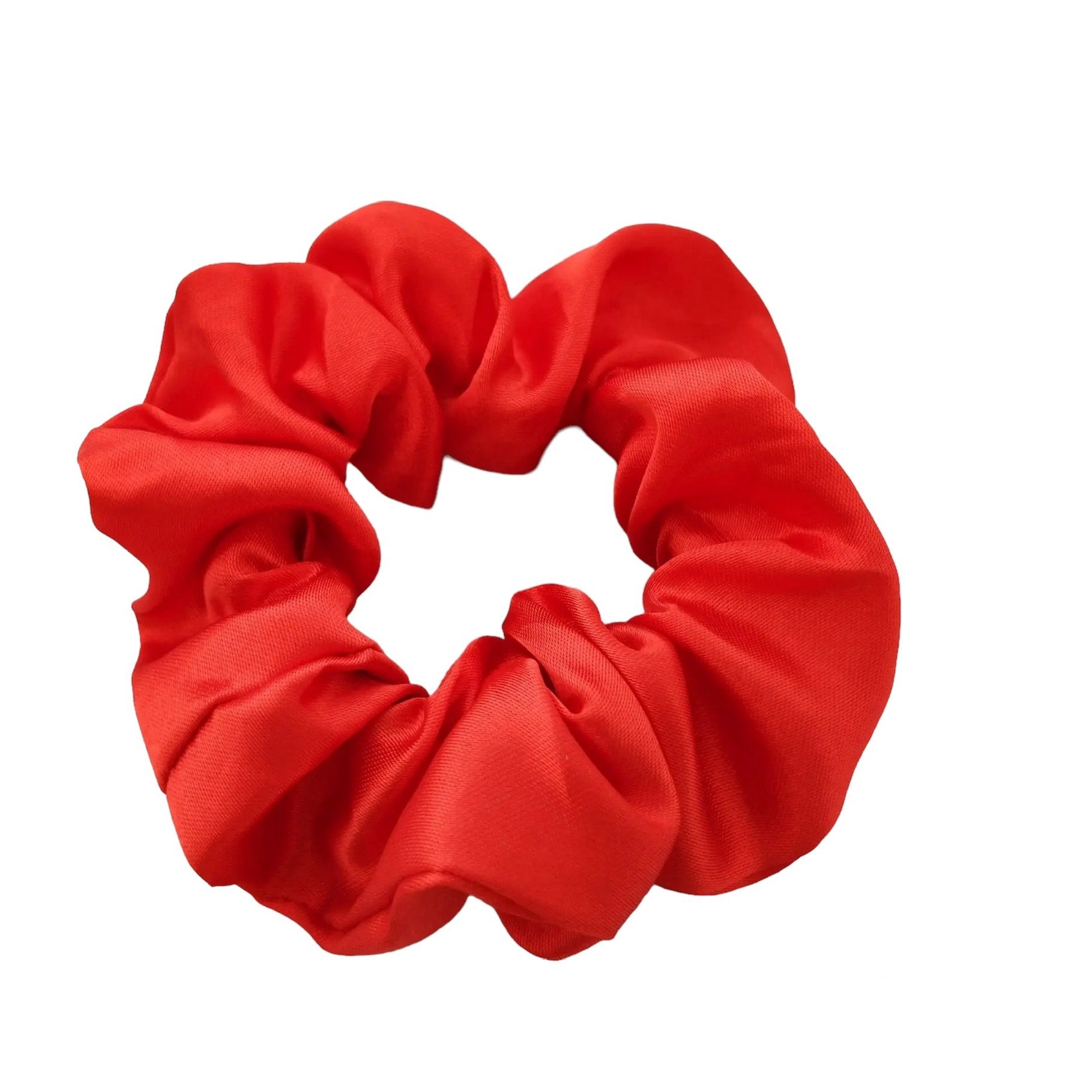 Linea Satin Scrunchie - Rød