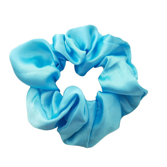 Linea Satin Scrunchie - Lyseblå