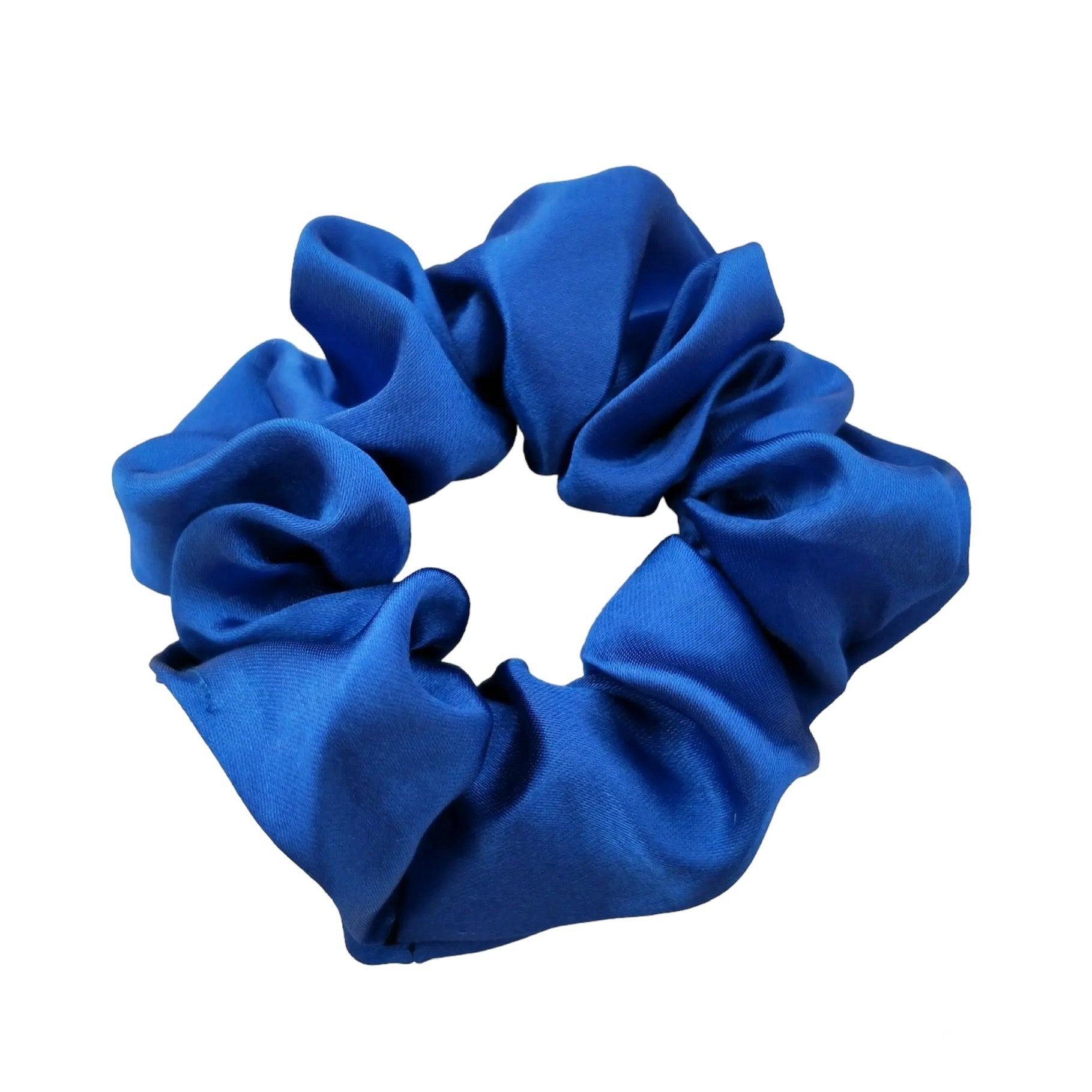 Linea Satin Scrunchie - Blå