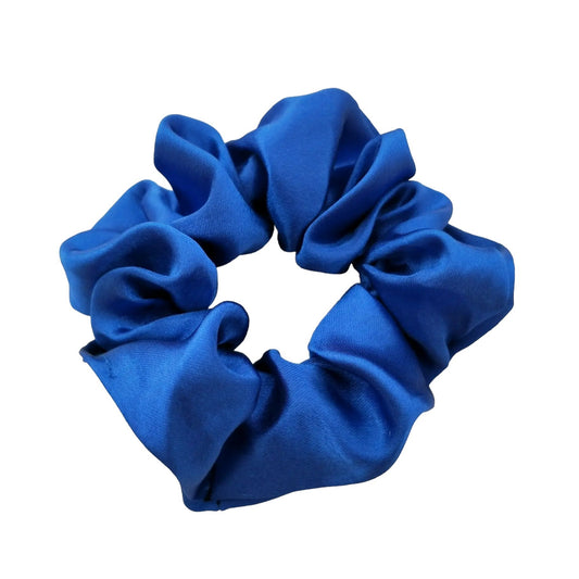 Linea Satin Scrunchie - Blå