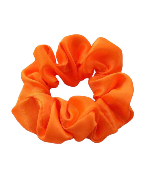 Linea Satin Scrunchie - Orange