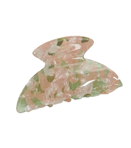 Luna Hårklemme - pink/grøn confetti