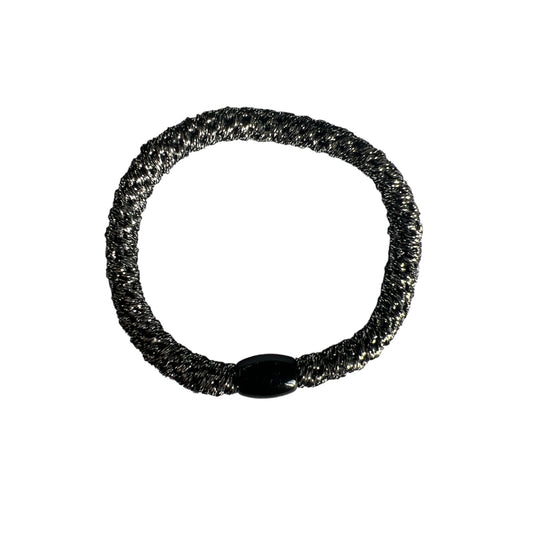 Anine Detangle Hårelastik -  Black glitter