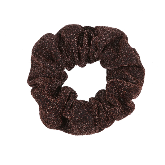 Daisy Glimmer Scrunchie - Brun